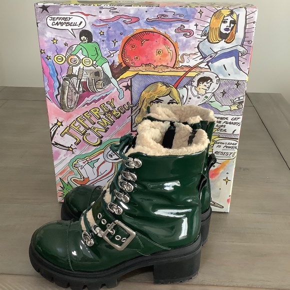 Jeffrey Campbell Checked Boots - 8 - Picture 6 of 7